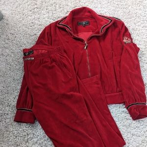 ST. JOHN Sport Velvet Track Set Size Medium